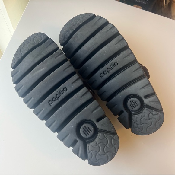 Birkenstock Boston Chunky Sole Dark Tea Suede Leather Brown Clogs 41 Womens 10 - Picture 11 of 12